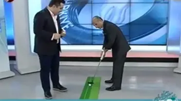 Yaşar Nuri Öztürk, Canlı Yayında Golf Oynadı