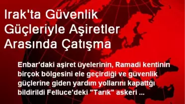 Irak'ta Aşiretler Yardım Yollarını Kapattı
