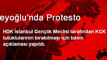 Beyoğlu'nda Protesto