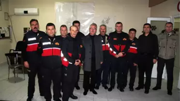 Yılbaşı Gecesi Başkan Çağlayan'dan Ziyaret