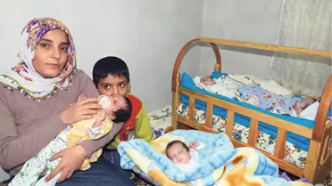 Sağlık Sorunu Yaşayan Gaziantepli Dördüzlere Yardım Eli