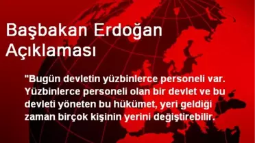 Başbakan Erdoğan Açıklaması