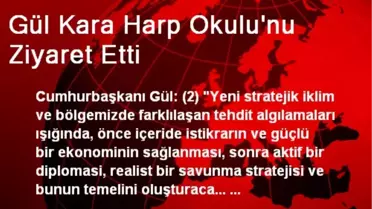 Gül Kara Harp Okulu'nu Ziyaret Etti