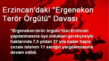 Erzincan'daki 'Ergenekon Terör Örgütü' Davası
