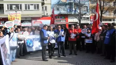 Eskişehir'de Memurlar Bordrolarını Yaktı