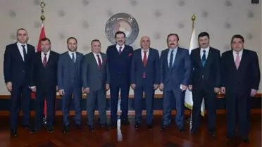 MATSO Heyeti TOBB Başkanı Hisarcıklıoğlu'nu Ziyaret Etti