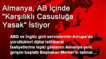 Almanya, AB İçinde 'Karşılıklı Casusluğa Yasak' İstiyor