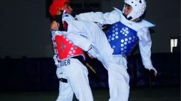 Antalya'daki Türkiye Gençler Tekvando Şampiyonası