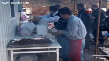 Zonguldak'ta Tünel İşçilerine Mangal Ziyafeti