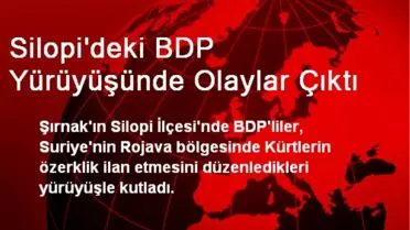 Silopi'deki BDP Yürüyüşünde Olaylar Çıktı