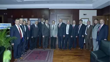 Soförler Odası Yeni Yönetiminden Başkan Ataç'a Ziyaret
