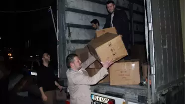 İçi Yardım Dolu 3 Tır Yola Çıktı