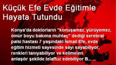 Küçük Efe Evde Eğitimle Hayata Tutundu
