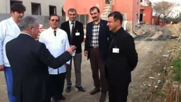 Ak Partili Berber Hastane İnşaatını İnceledi