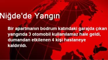 Niğde'de Garajda Yangın