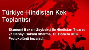 Türkiye-Hindistan Kek Toplantısı