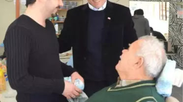 CHP Uşak Belediye Başkan Adayı Yazgan, Ziyareti