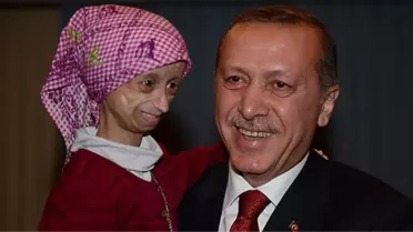 Erdoğan, Progerie Hastası Gamze'yle Berlin'de Buluştu