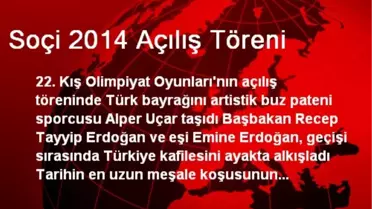 Soçi 2014 Açılış Töreni