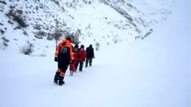 İran uyruklu 4 kişinin çığ altında kalması-