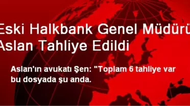 Eski Halkbank Genel Müdürü Aslan Tahliye Edildi