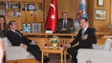 Japon Heyetten Avanos Belediye Başkanı Körükcü'ye Ziyaret