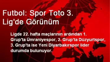 Futbol: Spor Toto 3. Lig'de Görünüm