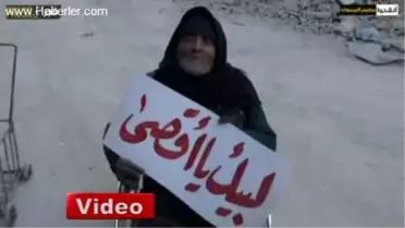 Suriye Yermük Kampındaki Yaşlı Filistinli'den Yardım Feryadı