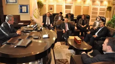 AK Parti Karabük Adayı Mehmet Ceylan, KBÜ'yü Ziyaret Etti