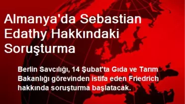 Almanya'da Sebastian Edathy Hakkındaki Soruşturma