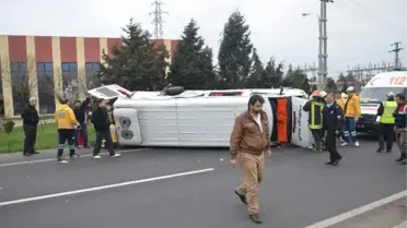 Tekirdağ'da İşçi Servisleri Çarpıştı: 1 Ölü, 12 Yaralı