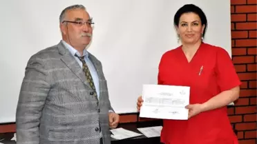 Sağlık Çalışanları Sertifikalarını Aldı