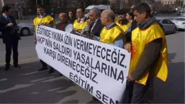 Eğitim Sendikalarından 'Meb Yasa Tasarısı' Protestosu