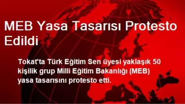 MEB Yasa Tasarısı Protesto Edildi