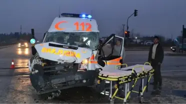 Ağrı'daki Ambulans Kazası