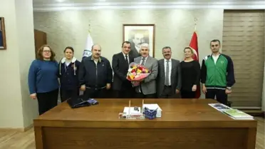 TOKİ Savaş Kubaş Anadolu Lisesi'nden Başkan Sakallı'ya Ziyaret