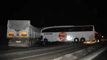 Tekirdağ'da Yolcu Otobüsü ile Tır Çarpıştı: 1 Ölü, 5 Yaralı