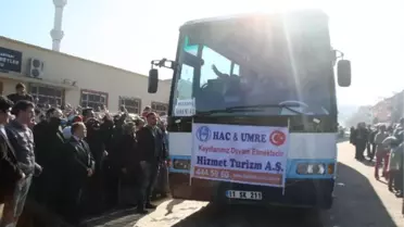 Osmaneli'de 26 Kişilik Grup Umre İçin Kutsal Topraklara Uğurlandı