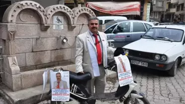 Seçim Çalışmalarını Elektrikli Bisikletle Sürdürüyor