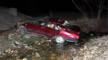 Köprüden Uçan Otomobilde Baba Öldü Çocukları Yaralı