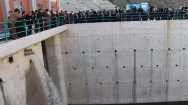 Bakan Eroğlu, Çine Barajı'nda Elektrik Üretimi Testi Yaptı