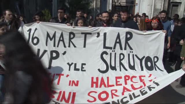 Beyazıt'ta 16 Mart ve Halepçe Protestosu