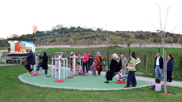 Ataşehir'de Şerife Bacı Parkı Açıldı