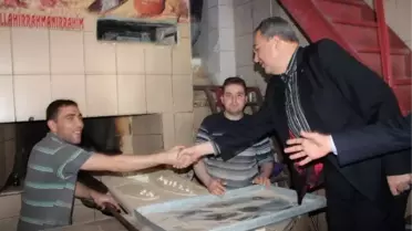 Belediye Başkanı Ünver Esnaf Ziyaretlerini Sürdürüyor
