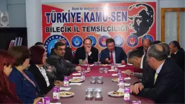 Bilecik'te Parti Adaylarının Kamu-Sen Ziyareti