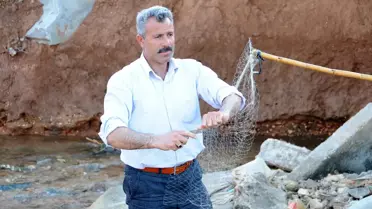 Harran Ovası'nda Balık Avlıyorlar
