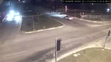 Uşak'ta Tren Kazasının MOBESE Görüntüsü Ortaya Çıktı