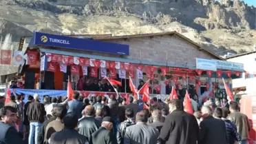 Şenkaya'da Saadet Partisi Mitinginde Büyük Coşku