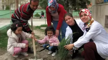 Anaokulu Öğrencileri Fidan Dikti