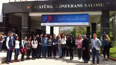 Elmalı Myo Öğrencileri Kalite ve İnsan Sempozyumuna Katıldı